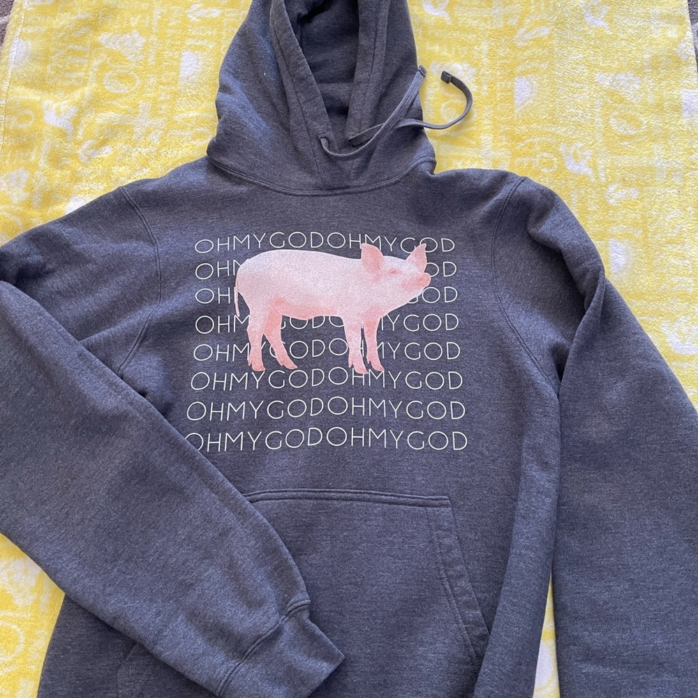 Please bundle! 😍 Shane Dawson Oh My God Pig -charcoal grey Hoodie Size S